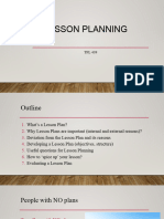 Lesson Planning - Lect#3