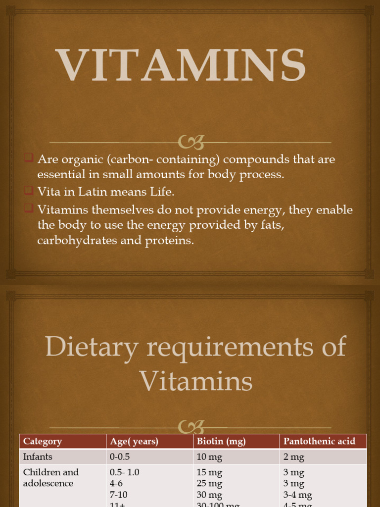 Vitamins Pdf Vitamin D Vitamin