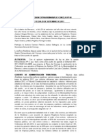 Sesión Extraordinaria del Concejo Distrital de Barranco del  29SET2011 (ARBITRIOS 2012)