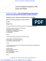 Emerys Elements of Medical Genetics 14th Edition Turnpenny Test Bank