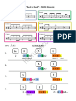 Back in Black - ACDC Partitura Bateria