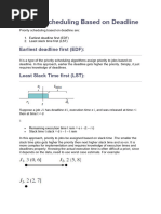 Priority Scheduling Based On Deadline