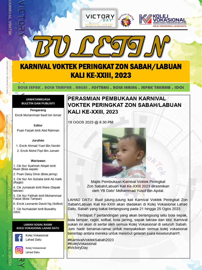 Karnival Voktek Zon Sabah 2023 | PDF