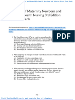 Essentials of Maternity Newborn and Womens Health Nursing 3rd Edition Ricci Test Bank