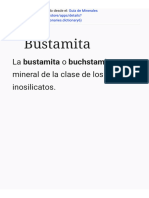 Guía de Minerales Bustamita