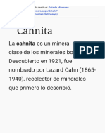 Guía de Minerales Cahnita