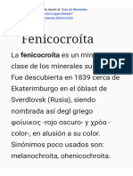 Guía de Minerales Fenicocroíta