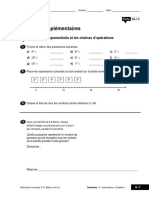 Activités Supplémentaires Exponentiation Et Chaînes D'opérations - Copie