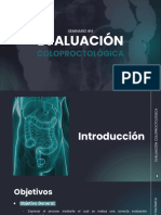 Evaluación coloproctológica