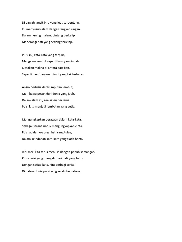 Emma Subakti menulis puisi di bawah langit senja