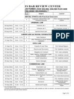 2023 Schedule of Pre Week Lectures 03252023