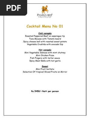 Cocktail Menu 2023