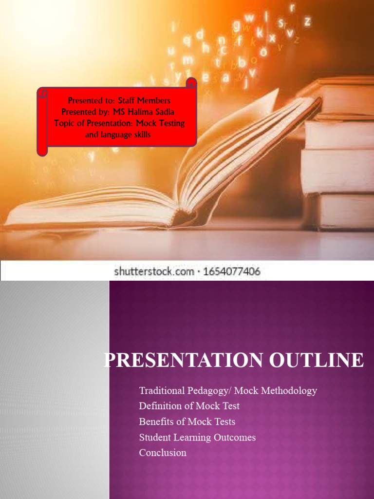 Presented to staff members presented by ms halima sadia topic of