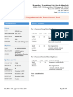 Solid Tumor NGS Profiling Sample Report