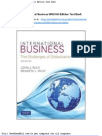 International Business Wild 6th Edition Test Bank
