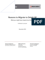 Reasons To Migrate To Delphi XE White Paper