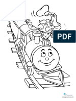 Trenes Dibujos Colorear 3