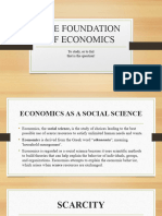 The Foundation of Economics