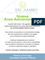 Mensaje Cambio de Administración