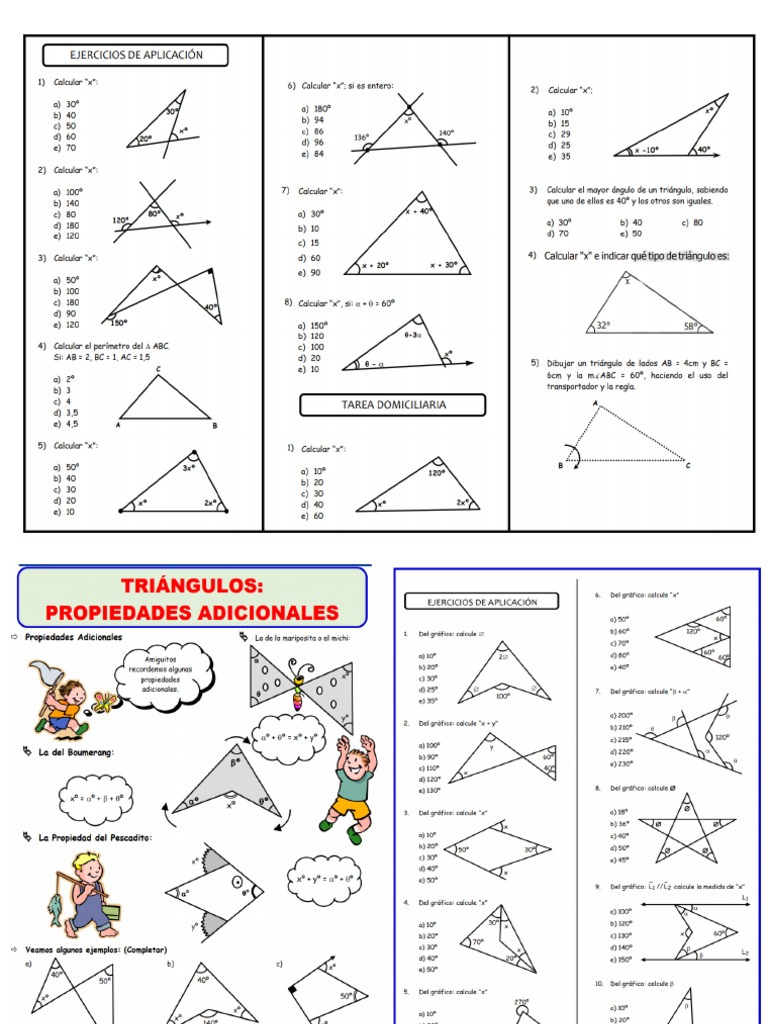 Ficha de Triangulos Prop | PDF