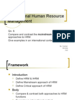 International Human Resource Management