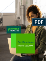 Certificaciones: Profesional EJECUTIVO