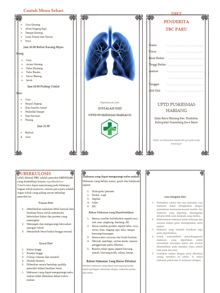 Contoh Menu Sehari Polos PDF