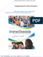 Interpersonal Communication Everyday Encounters Wood 7th Edition Test Bank