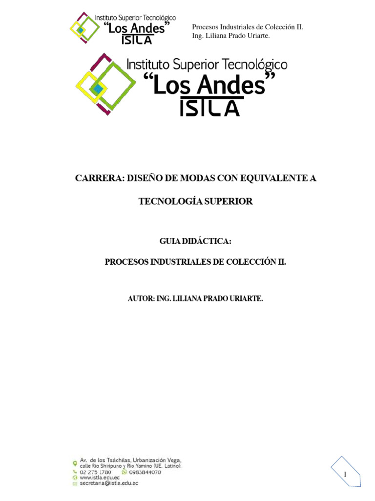 Guía de Confección de Modas II | PDF | Ropa | Evaluación