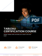 Tableau Certification Training Course