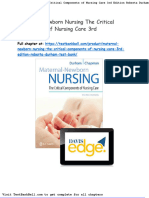 Maternal Newborn Nursing The Critical Components of Nursing Care 3rd Edition Roberta Durham Test Bank