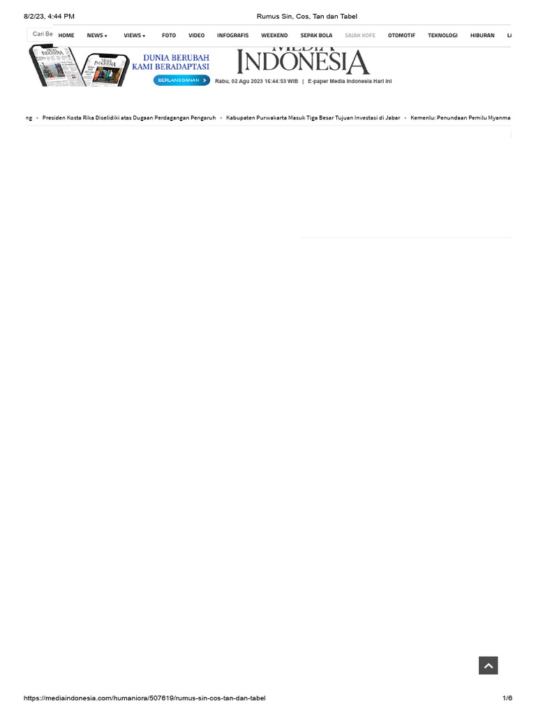 Rumus sin cos tan dan tabel pdf