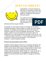 Smiley Article in French With Questions