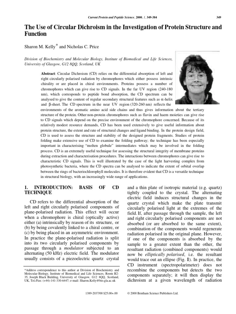Circular Dichroism in Protein Analysis | PDF