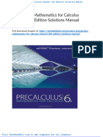 Precalculus Mathematics For Calculus Stewart 6th Edition Solutions Manual