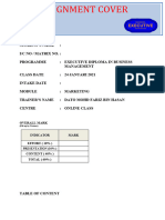 Assignment Edbm - Marketing