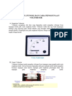 Pengertian, Fungsi, Dan Cara Penggunaan Voltmeter