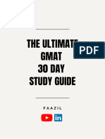 The Ultimate GMAT 30 Day Study Guide - Faazil