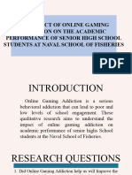 The Impact of Online Gaming Addiction On The Academic Performance of Senior High School Students at Naval School of Fisheries
