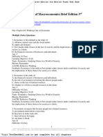 Principles of Macroeconomics Brief Edition 3rd Edition Frank Test Bank