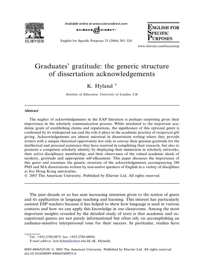 Graduates Gratitude Acknowledgements Hyland Pdf Thesis Doctor Of