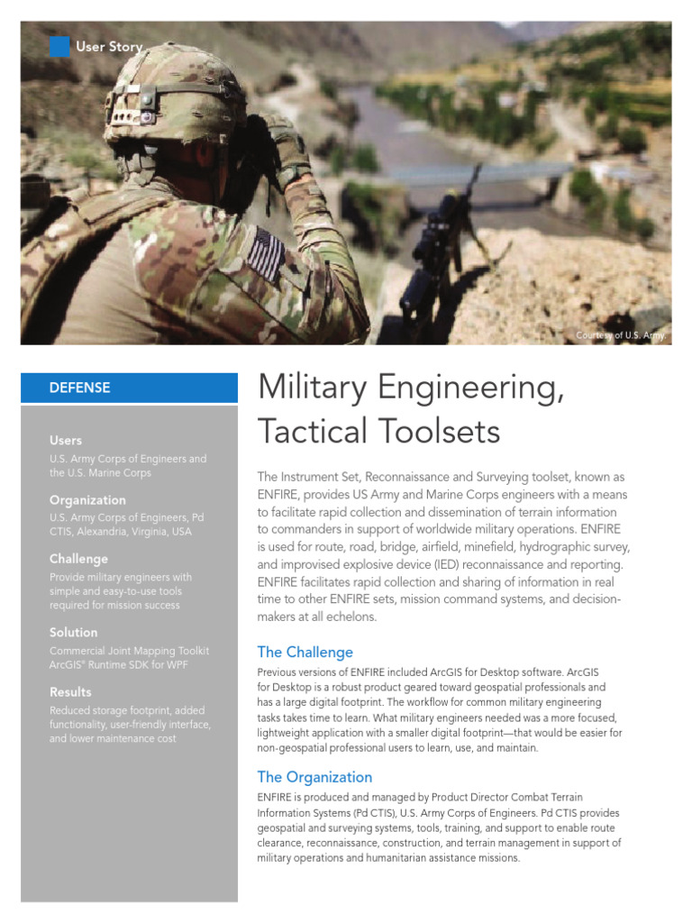 Military Engineering 1 | PDF | Arc Gis | Esri