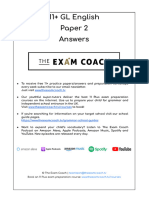 The Exam Coach 11 GL English Paper 2 Answers
