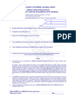 Example Licence Application Form