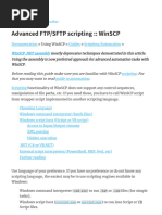 Advanced FTP - SFTP Scripting - WinSCP