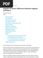 Angular Vs React - Difference Between Angular and React - InterviewBit