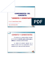 COMPONENTES DEL CEMENTO 