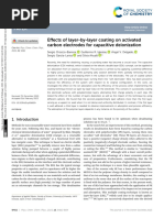 Effects of Layer-By-Layer Coating On Activated Carbon Electrodes For Capacitive Deionization