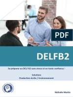 B2. Se préparer au DELF B2 sans stress et en toute confiance! Solutions Production écrite _ Environnement. Nathalie Martin