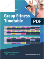 Group Fitness Timetable